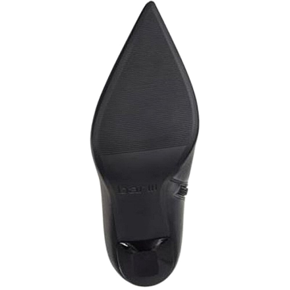 New w/Box Bar III Olevia Black Faux Leather Side-Zip Pointy-Toe Ankle Dress Boot - Picture 5 of 6